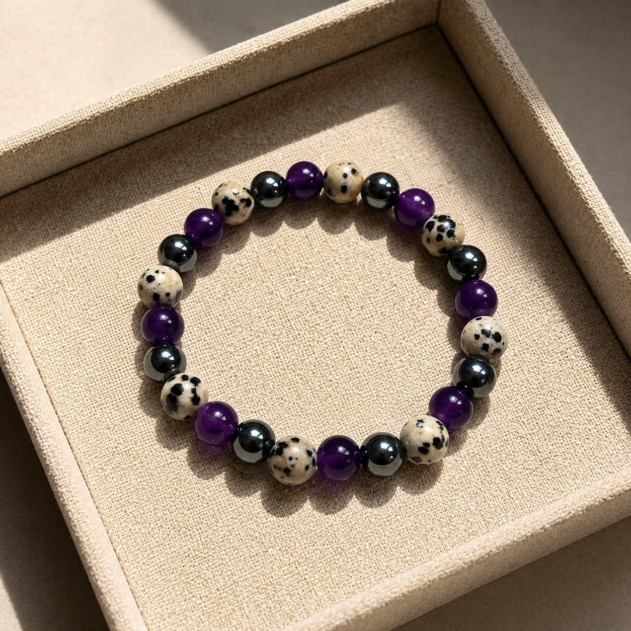 Amethyst tiger's eye bracelet brings wealth
