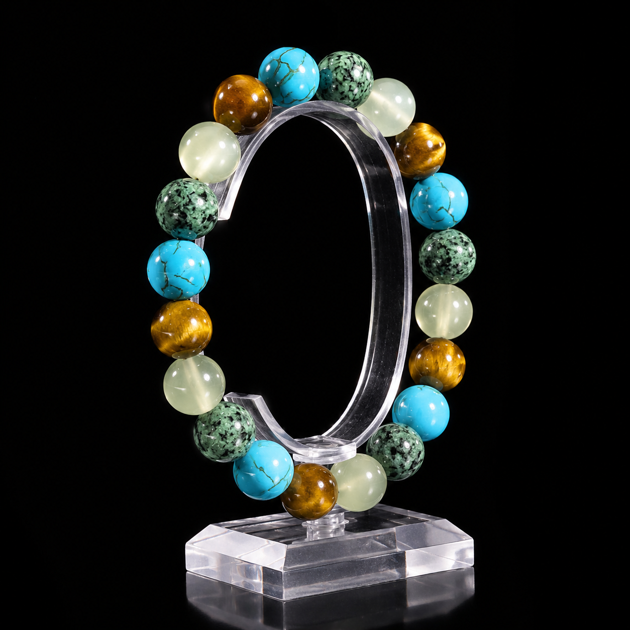 Amethyst Tiger's Eye Bracelet for Health
