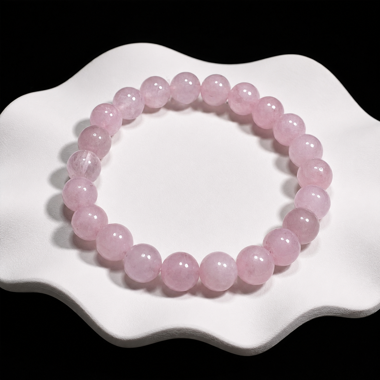 Red and green gemstone strawberry crystal lapis lazuli bracelet rose quartz protects love