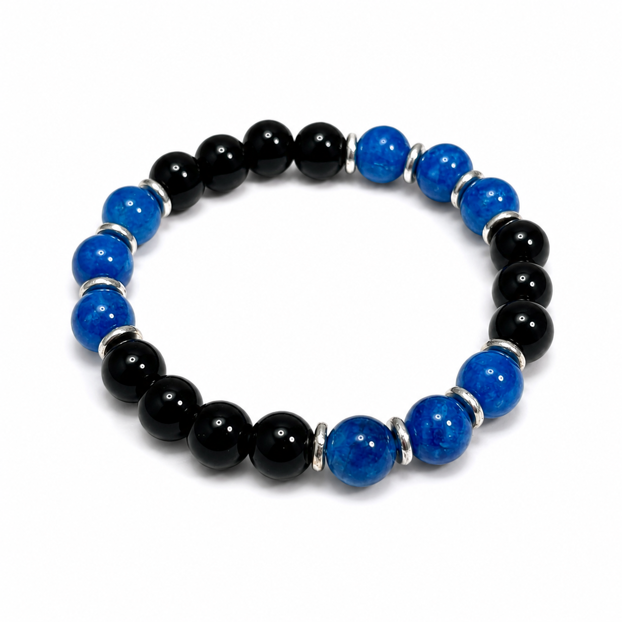 Amethyst bracelet with natural tiger's eye beads Make wish