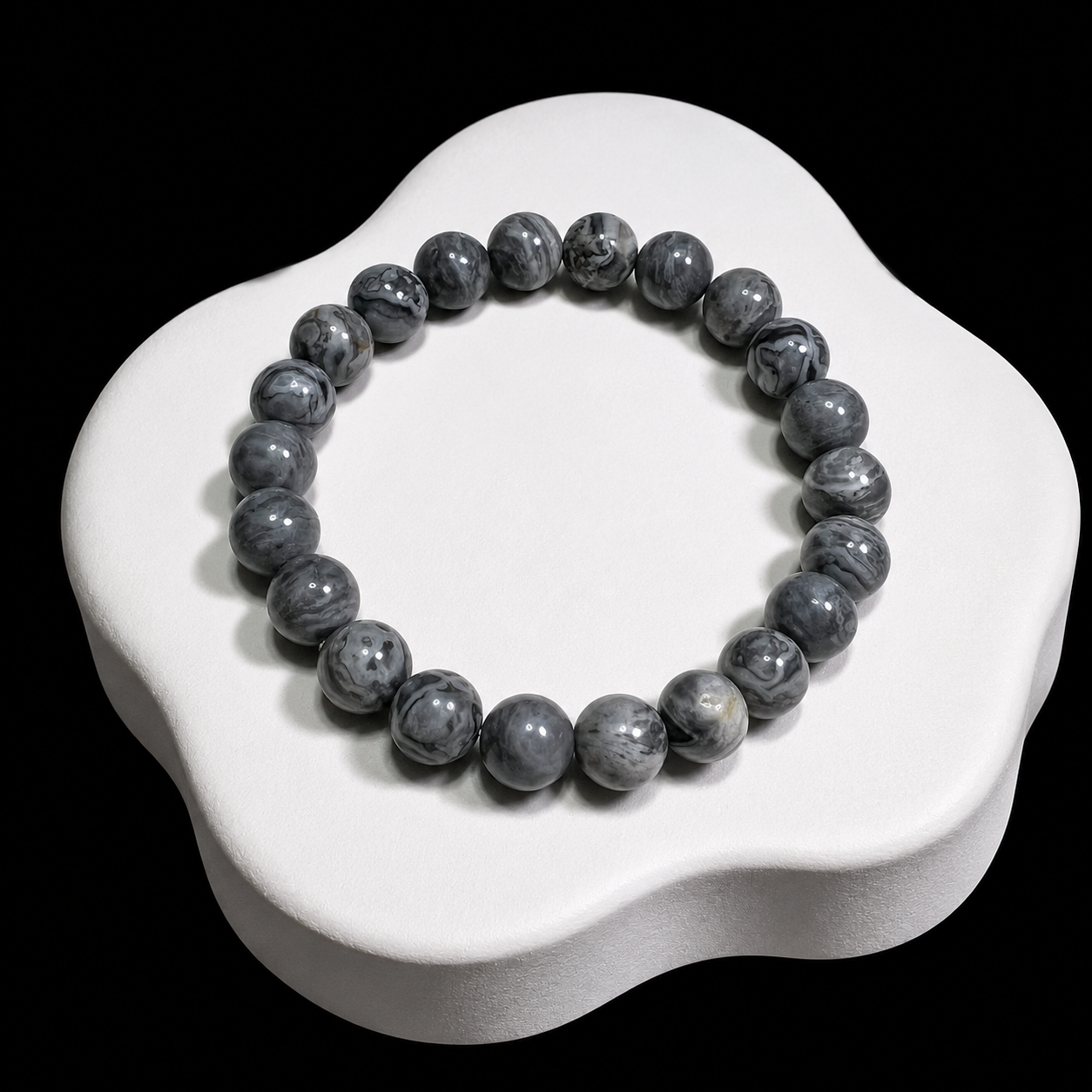 Strawberry quartz lapis lazuli bracelet Calm & Balance