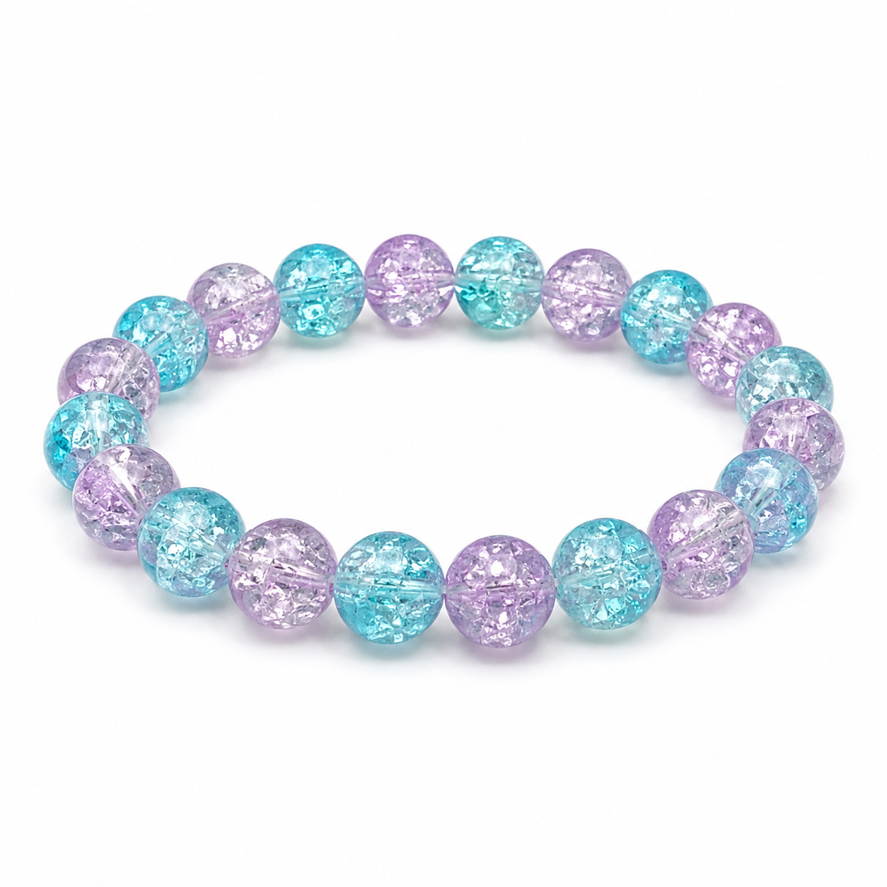 High-end beaded crystal bracelet, blue – a symbol of protecting love.