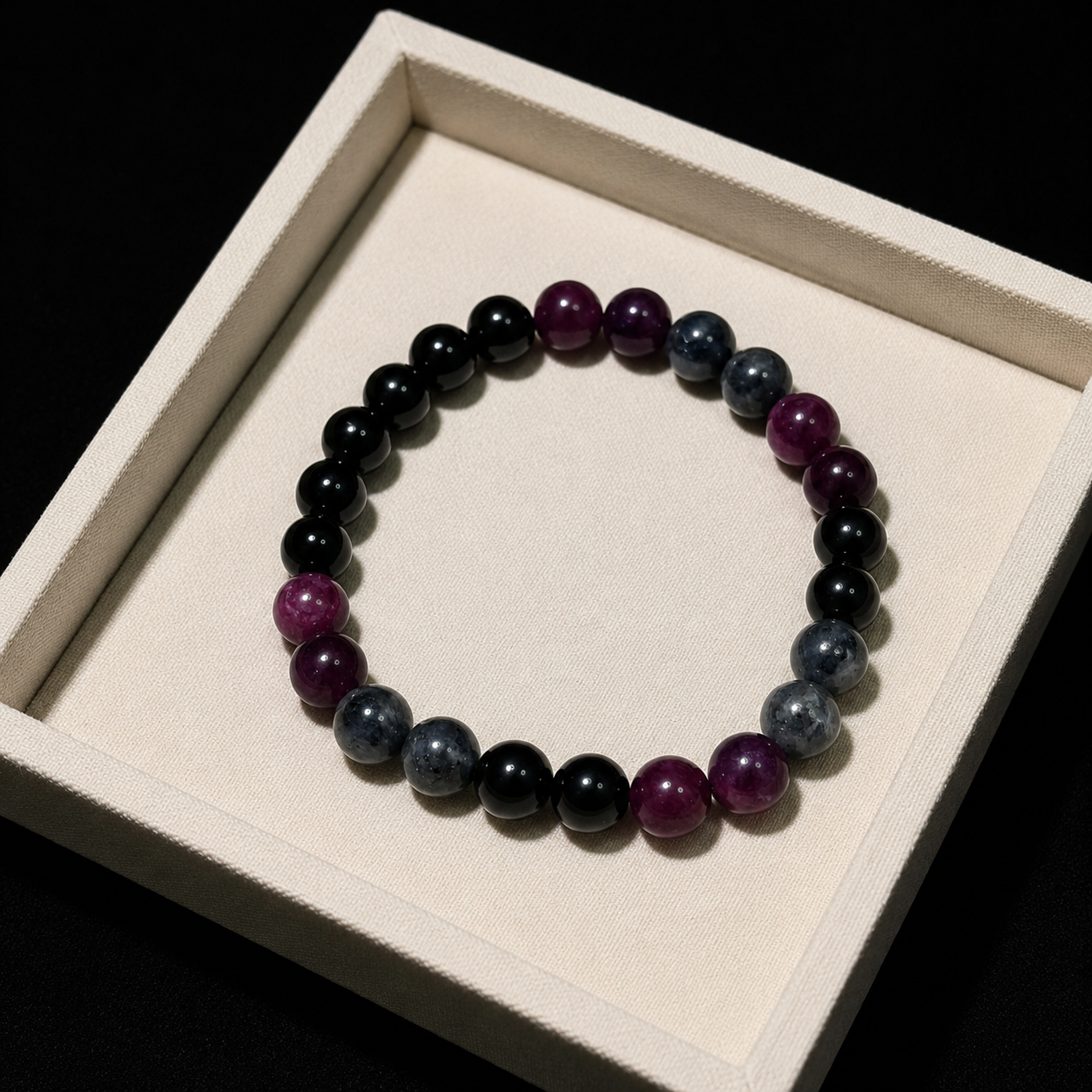 Vintage natural stone bracelet Calm & Balance