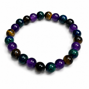 Amethyst wish-fulfilling natural tiger's eye bracelet
