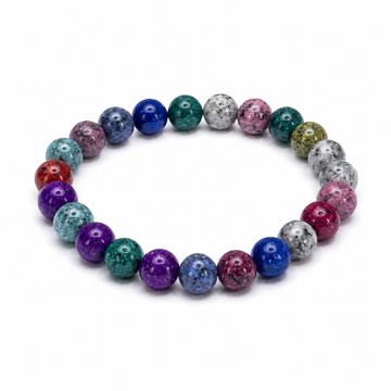 Vintage natural stone and crystal bracelets relieve stress