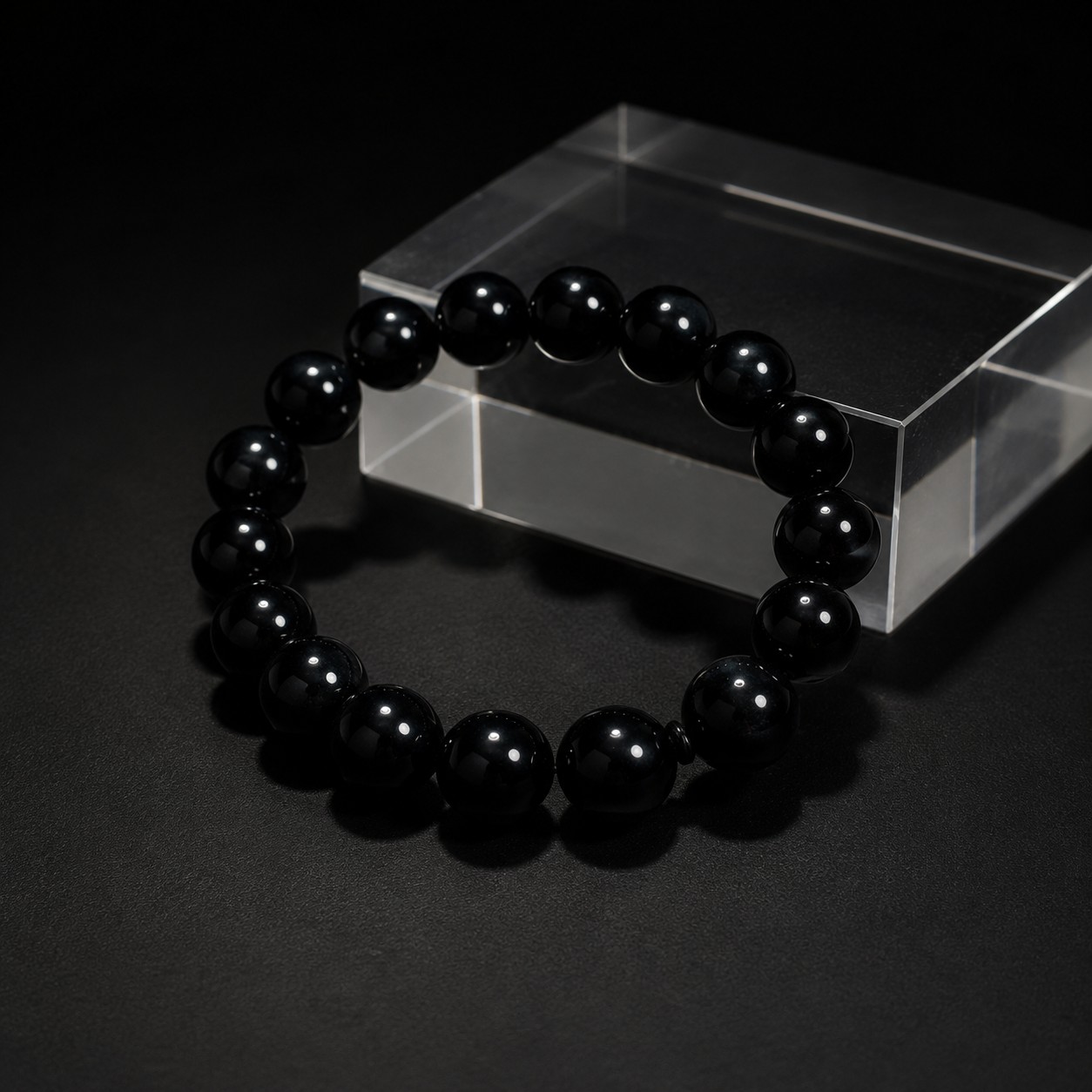 High-end crystal bracelet for women, pure black Confidence & Self-Esteem