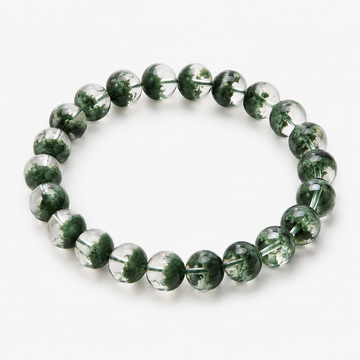 Brazilian natural green phantom quartz health bracelet