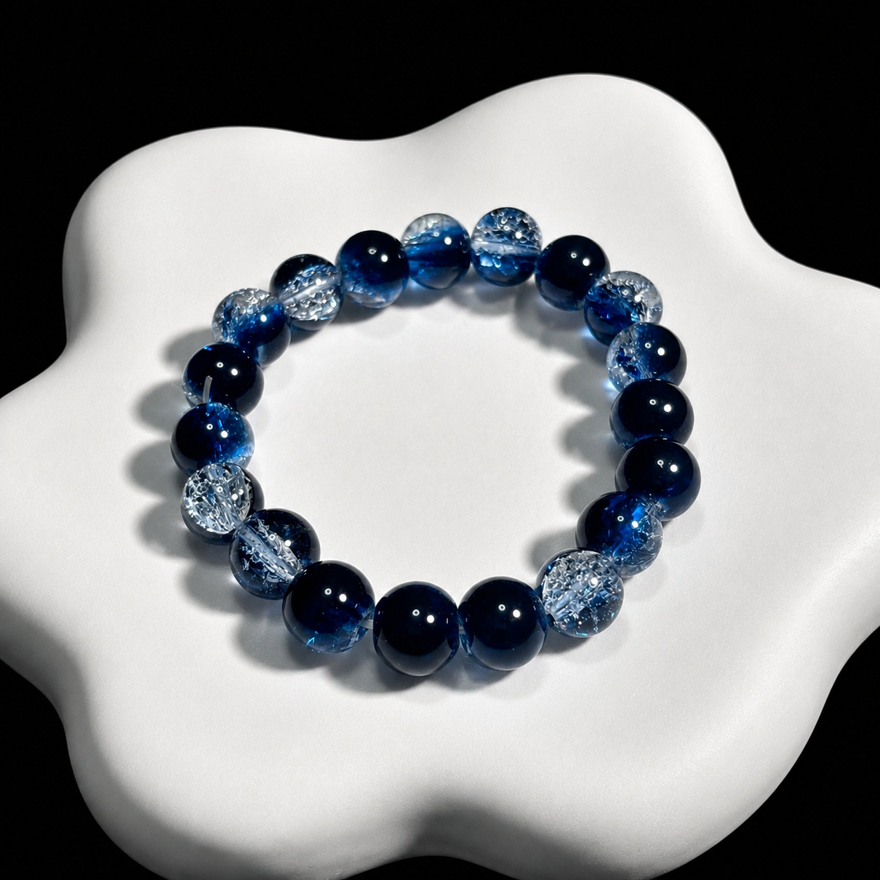 Crystal bracelet with sapphire blue Career & Income Growth