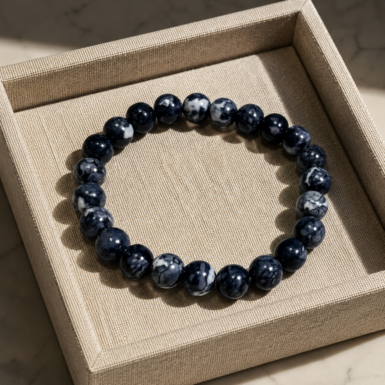 Rainbow Stone Spray Painted Glass Bracelet Brings Wealth