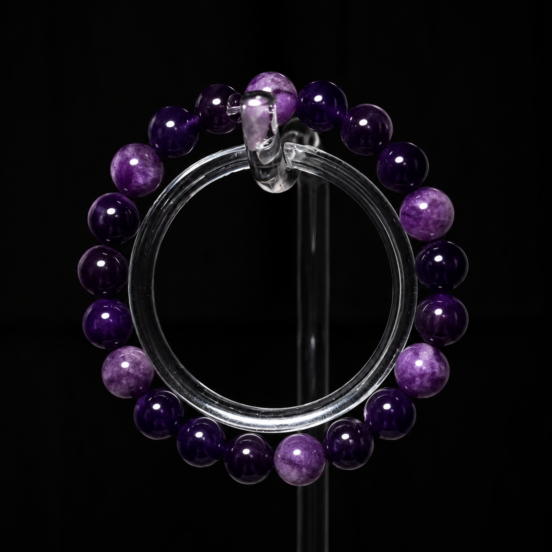 Crystal, ruby, emerald, strawberry crystal, lapis lazuli, natural stone, health-enhancing bracelet, amethyst.