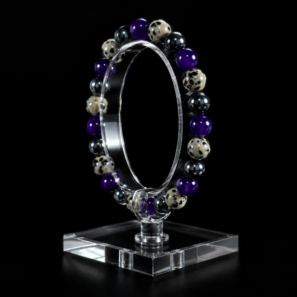 Amethyst tiger's eye bracelet brings wealth