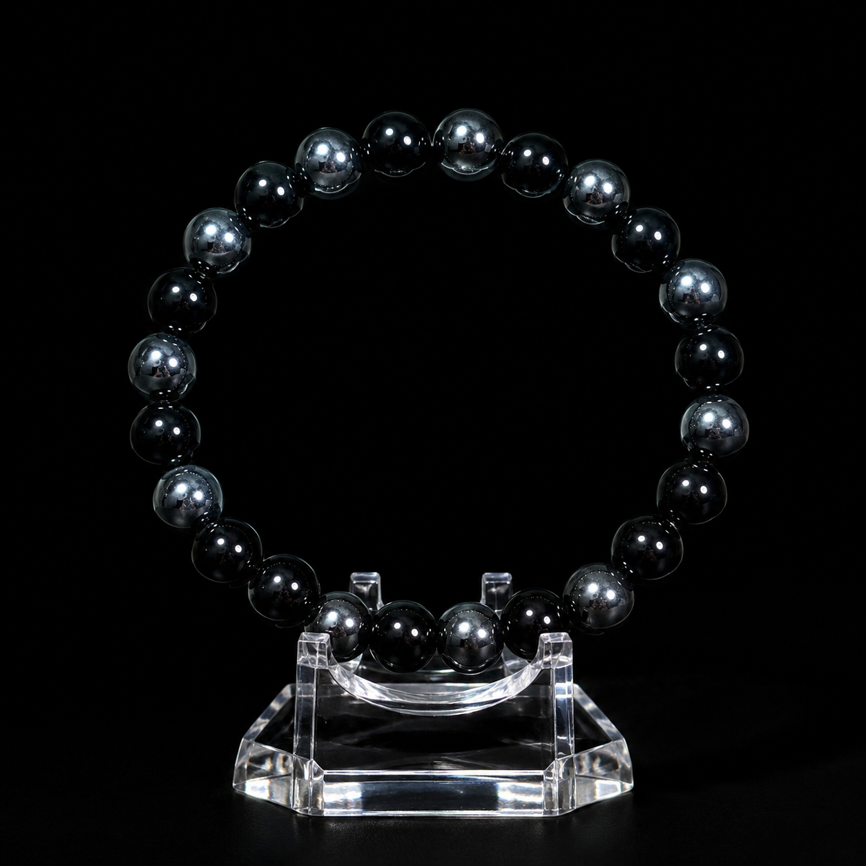 Nine different elements of natural glass bracelet bring wealth