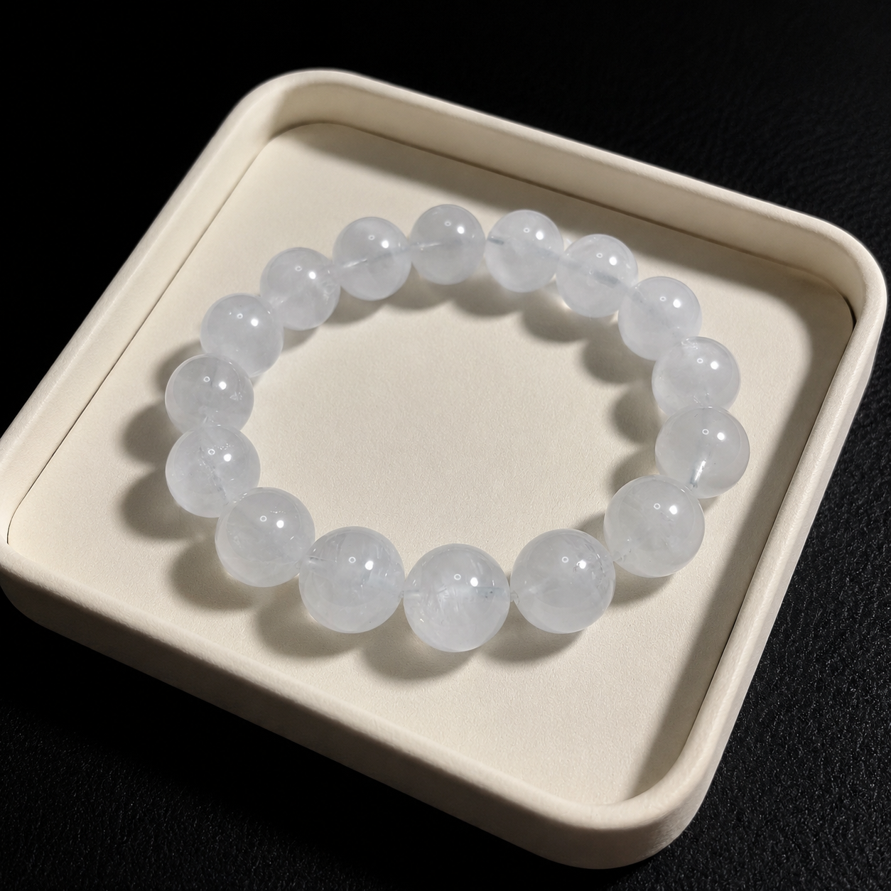 Brazilian natural crystal white phantom quartz bracelet Confidence & Self-Esteem