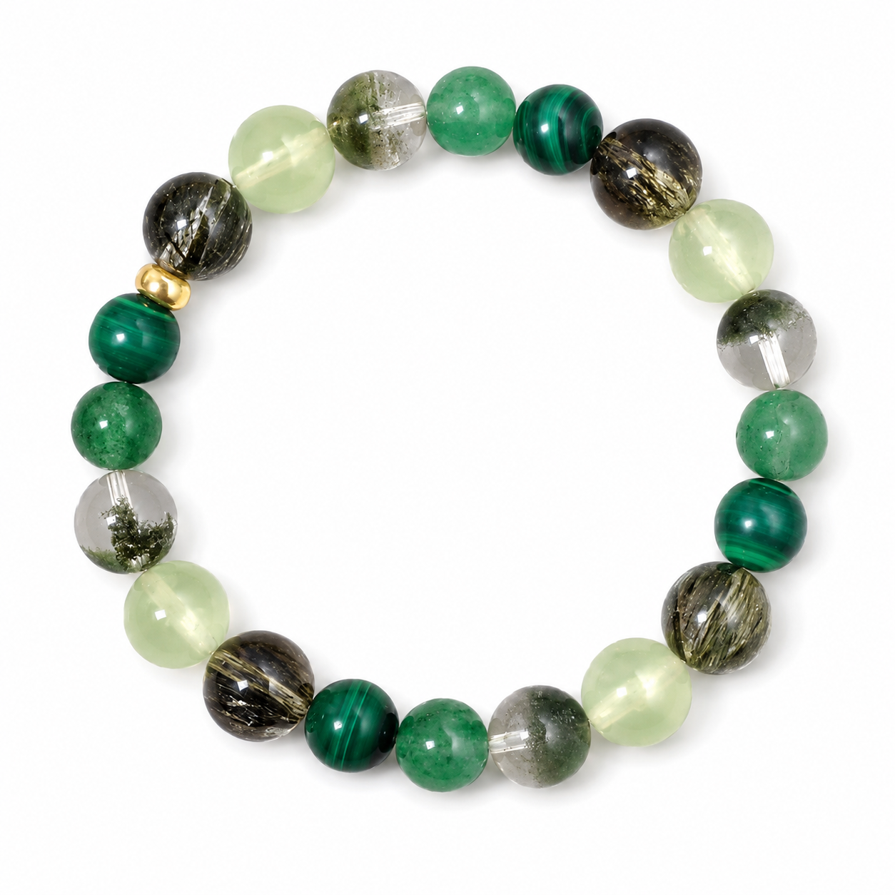 Auspicious Crystal Bead Single-Strand Bracelet for protection and safety