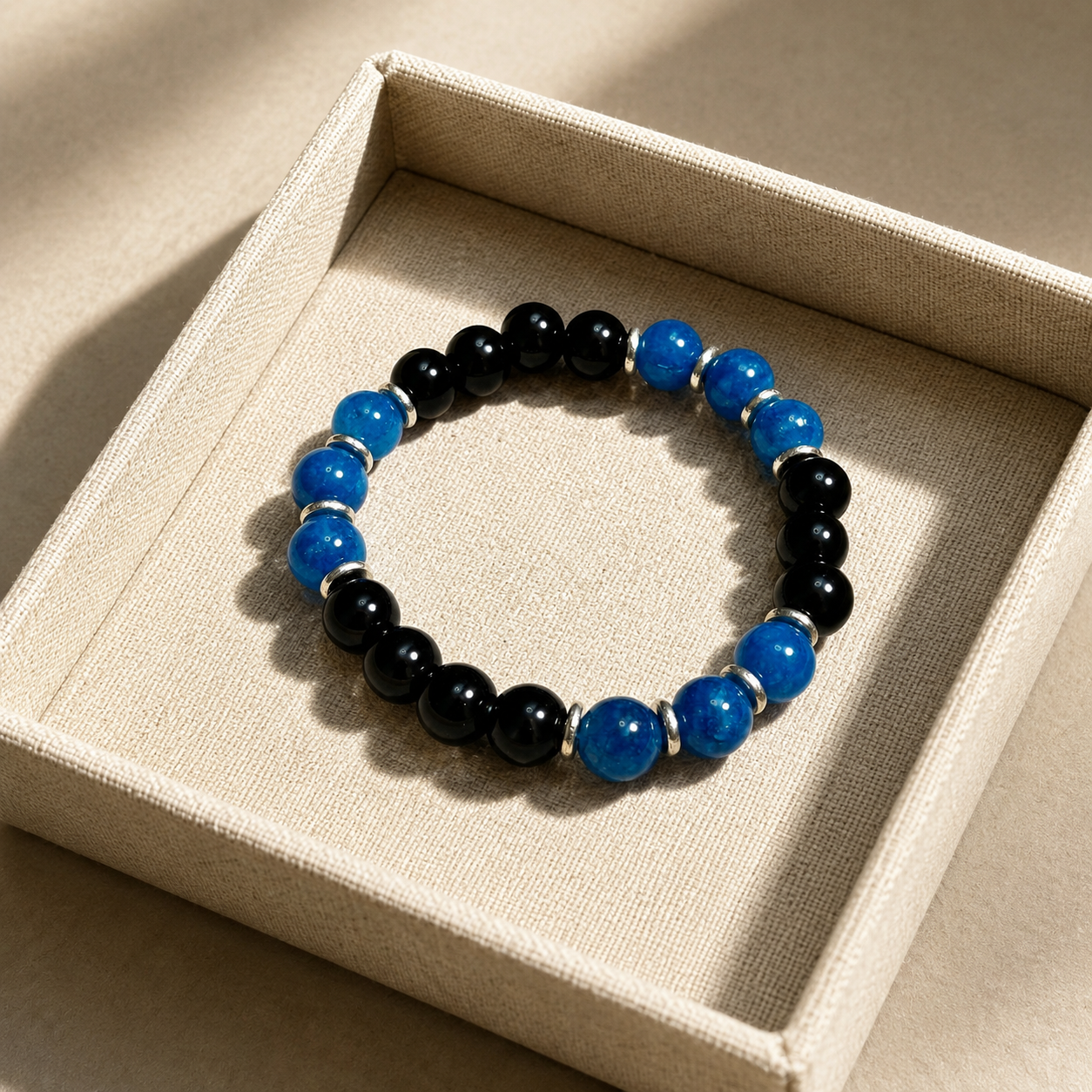 Amethyst bracelet with natural tiger's eye beads Make wish