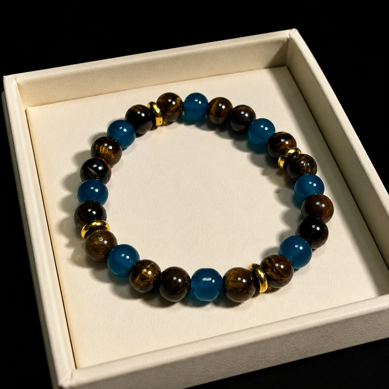 Nine different elements of natural glass bracelet bring wealth