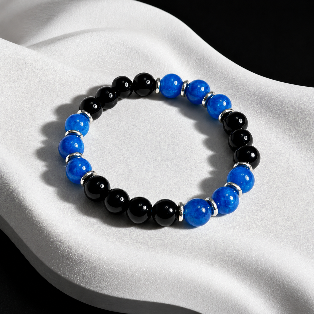 Amethyst bracelet with natural tiger's eye beads Make wish