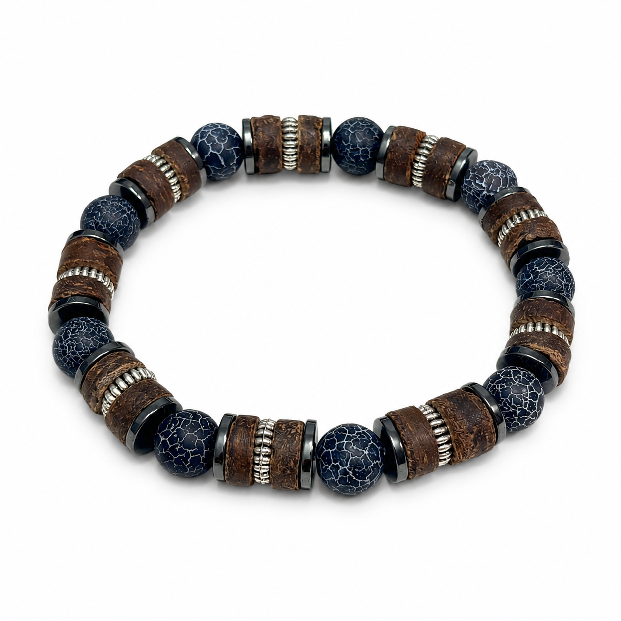 Natural amethyst tiger's eye bracelet for protection and safety