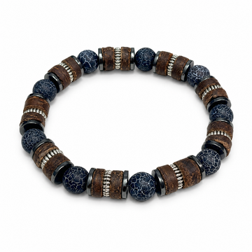 Natural amethyst tiger's eye bracelet for protection and safety