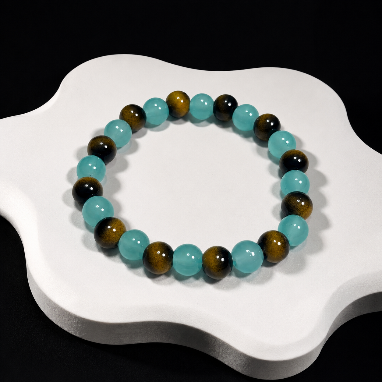 Natural amethyst tiger's eye bracelet Focus & Productivity